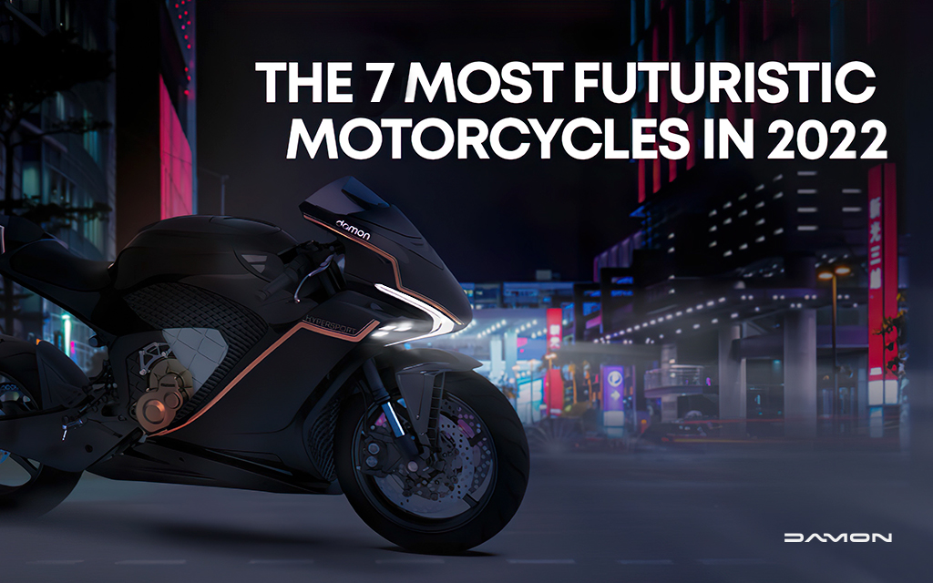 Futuristic Electric Motorcycle